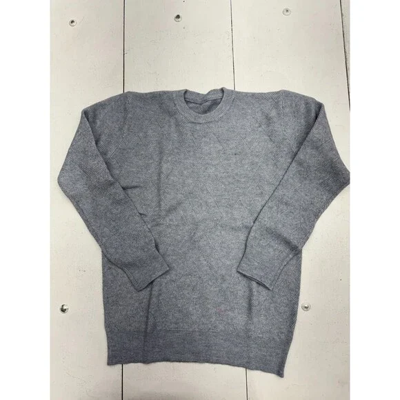 Round Neck Shein Grey Sweater SHEIN Sweaters Shein Gray Knit